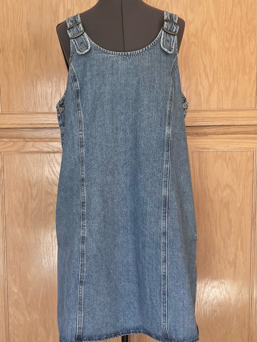 Levi's Blue Denim Pinafore Dress